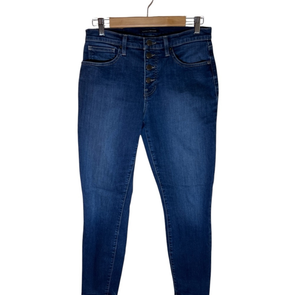 Lucky Brand Button Fly High Rise Skinny Jeans Sz 10 NEW - Picture 8 of 12